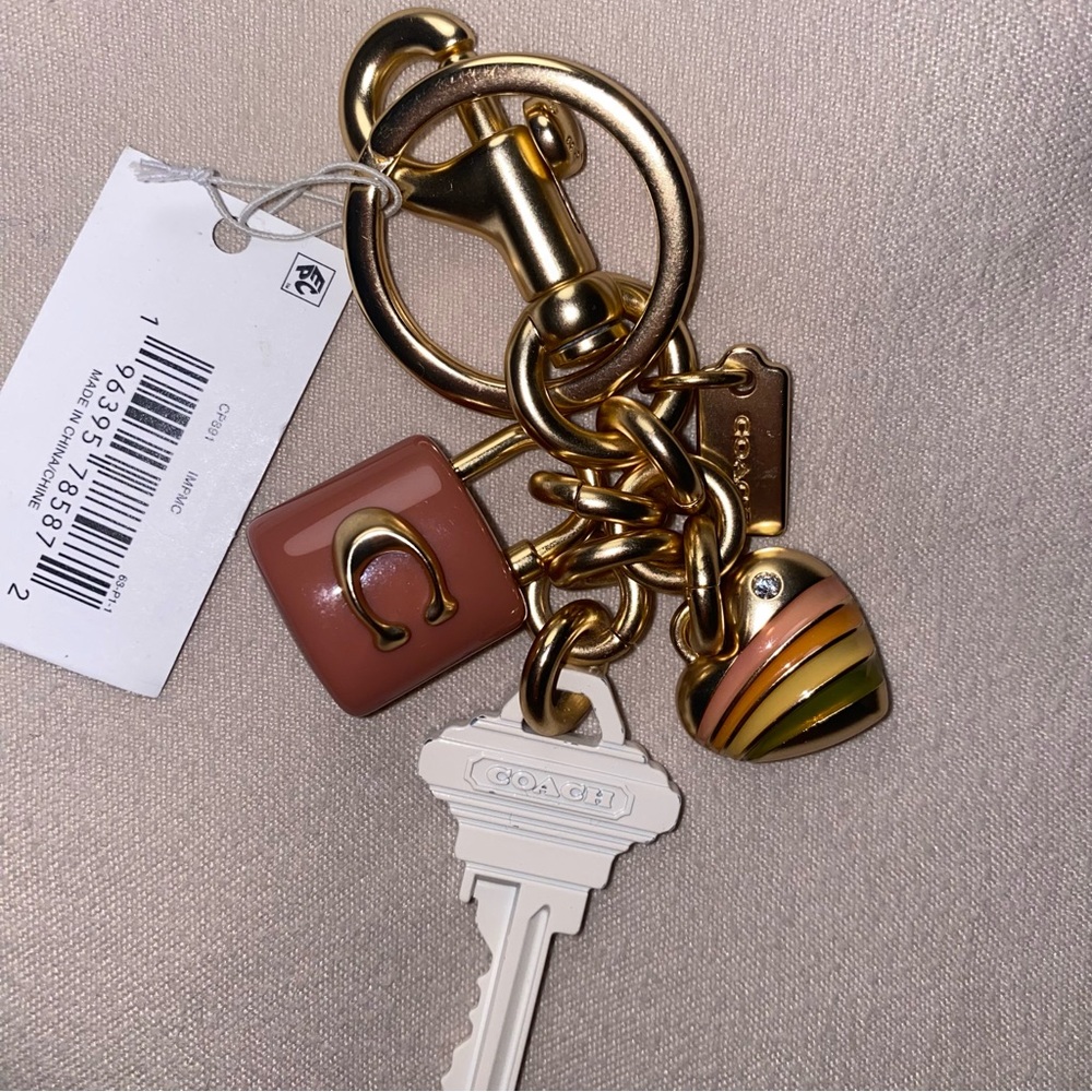 Coach KEY CLUSTER BAG CHARM NWT